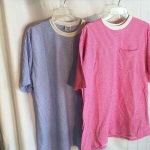 Ladies oversized t shirt bundle pink blue white